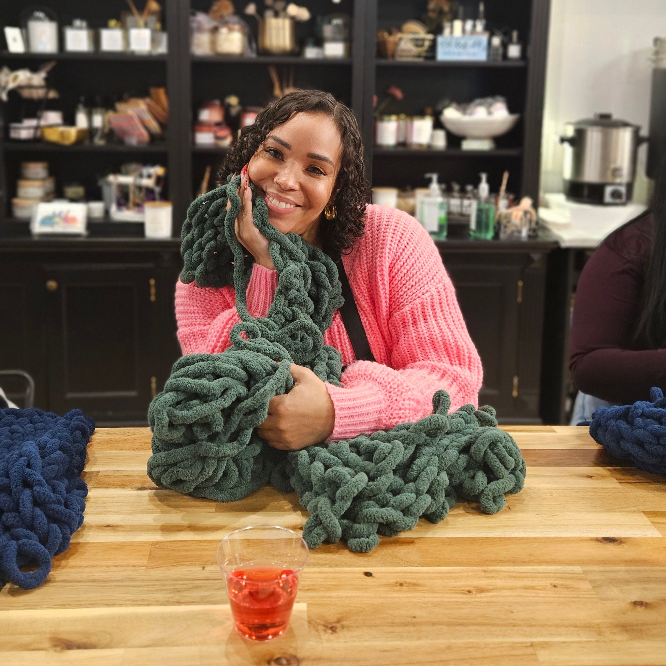 Chunky Knit Blanket Holiday Workshop