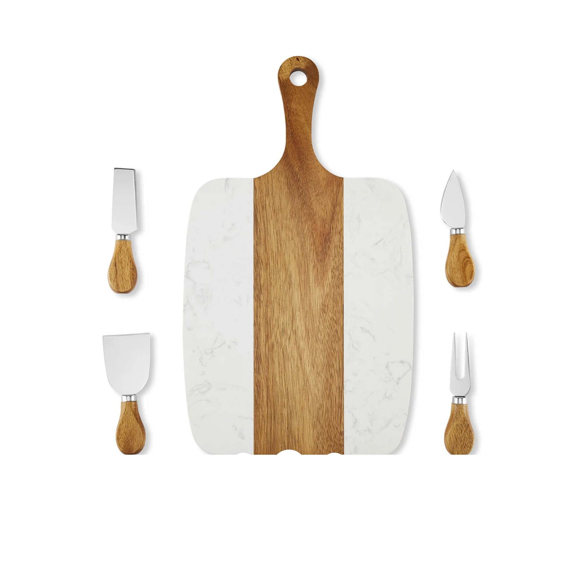 Hand-Engraved Marble &amp; Acacia Board Workshop