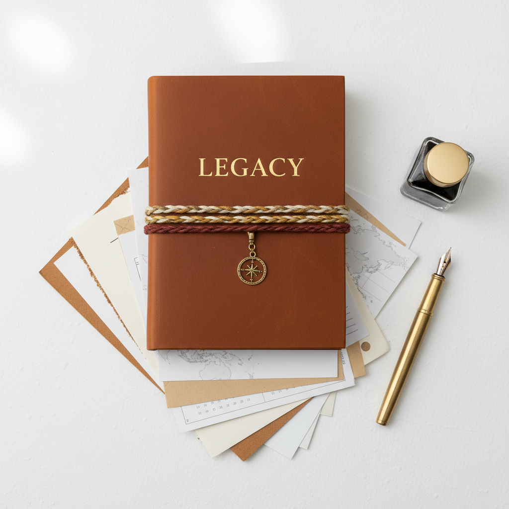 Legacy A5 Storykeeper Journal - cognac leather