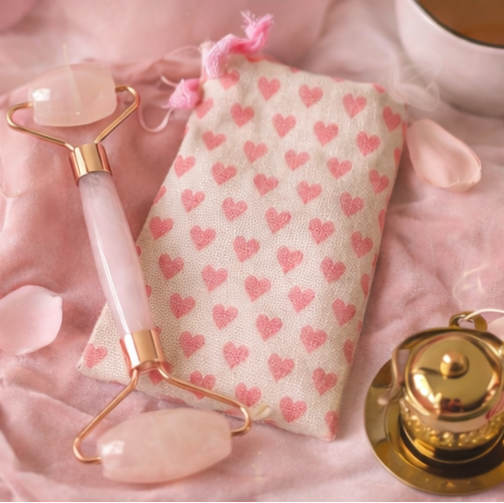 Rose Quartz Face Roller & Gua Sha Set