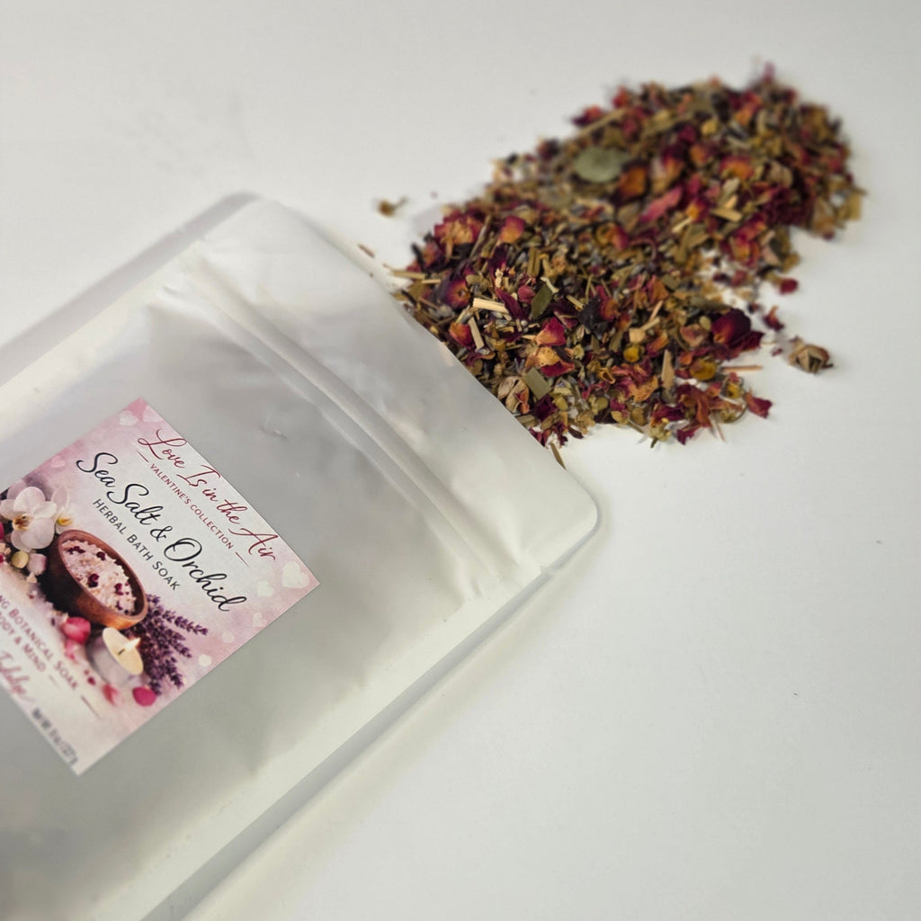 Sea Salt & Orchid Herbal Bath Soak — Love Is in the Air Collection