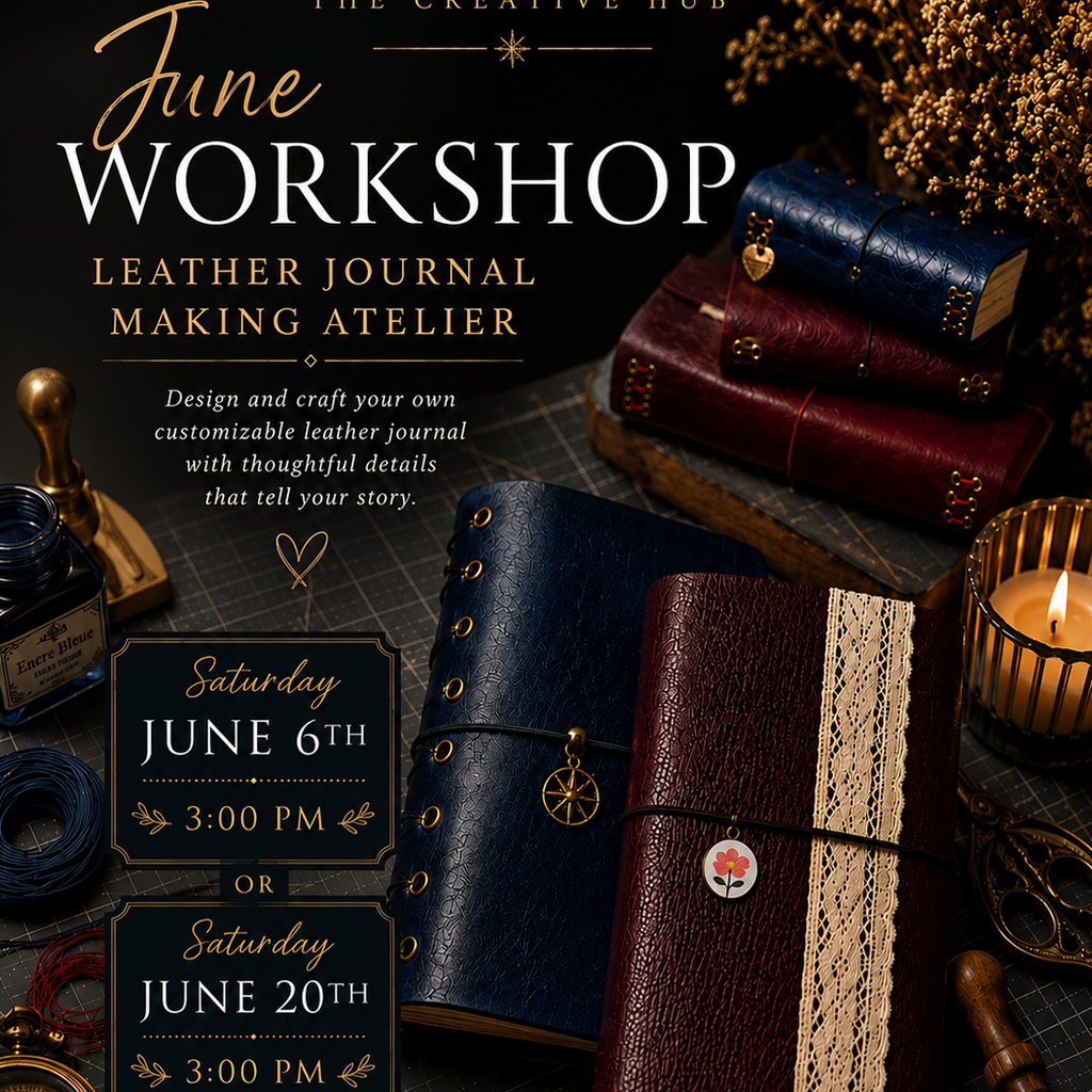 The Scent Story: Leather Travel Journal Workshop — June 6 and 20, 2026